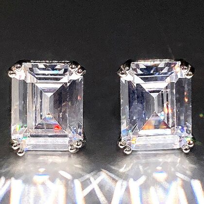 Artania Radiant Emerald Cut Earrings