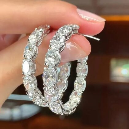 Artania Luxe Diamond Circle Earrings
