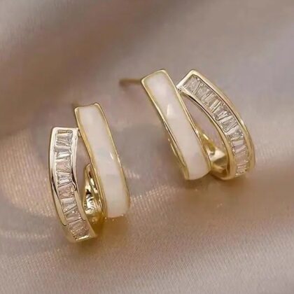 Golden Serenity Earrings by Artania