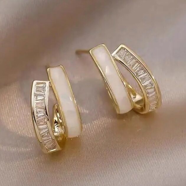 Golden Serenity Earrings by Artania