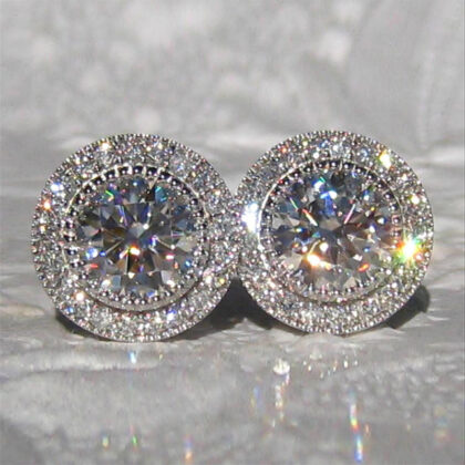 Artania Celestial Halo Diamond Earrings