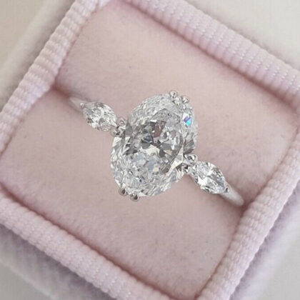 Artania Oval Crystal Solitaire Ring