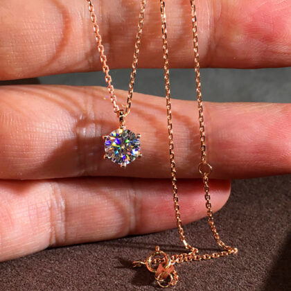 Artania Hexagon Crystal Pendant Necklace