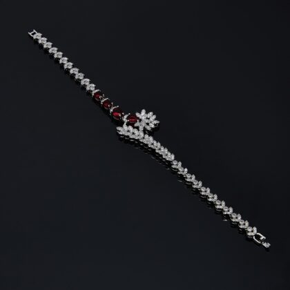 Radiant Ruby Diamond Bracelet by Artania